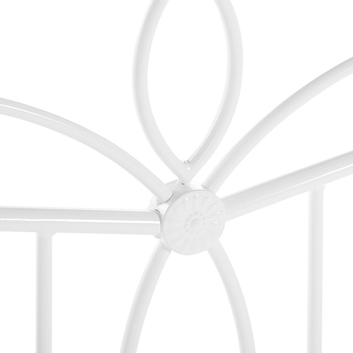 METALLBETT 160/200cm Weiß Antlia - Weiß, Metall (160/200cm) - Beliani