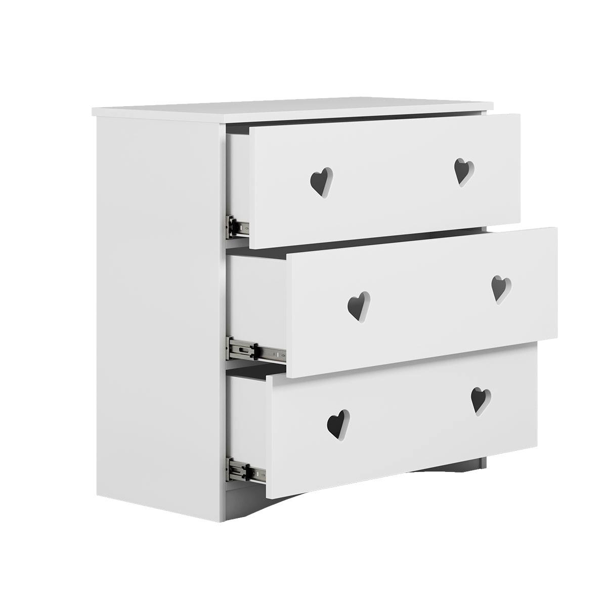 WICKELKOMMODE Weiß - Weiß, Holzwerkstoff (81/80/42cm) - Petits-meubles