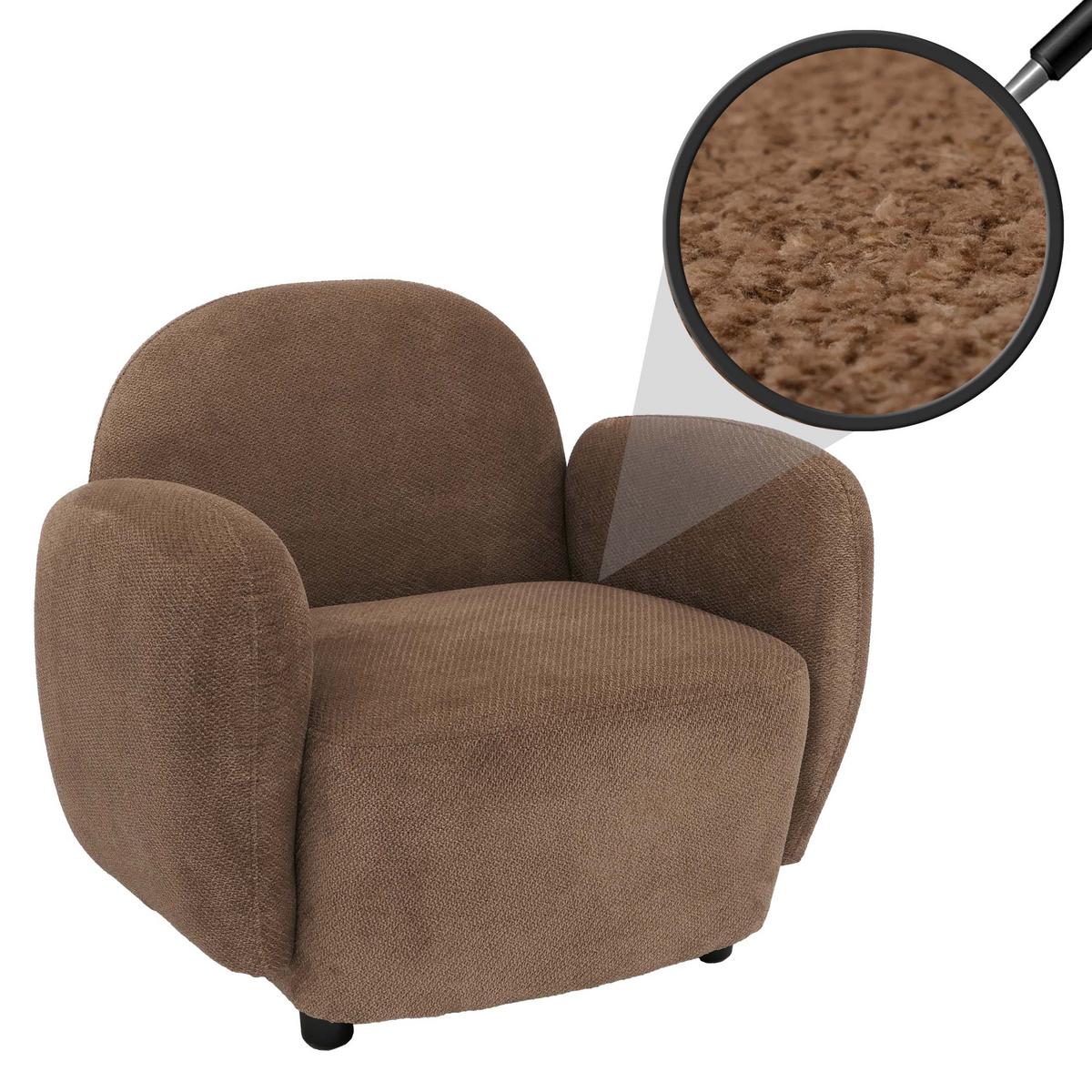 SESSEL Braun - Braun, Textil (86/77/56cm) - MCW