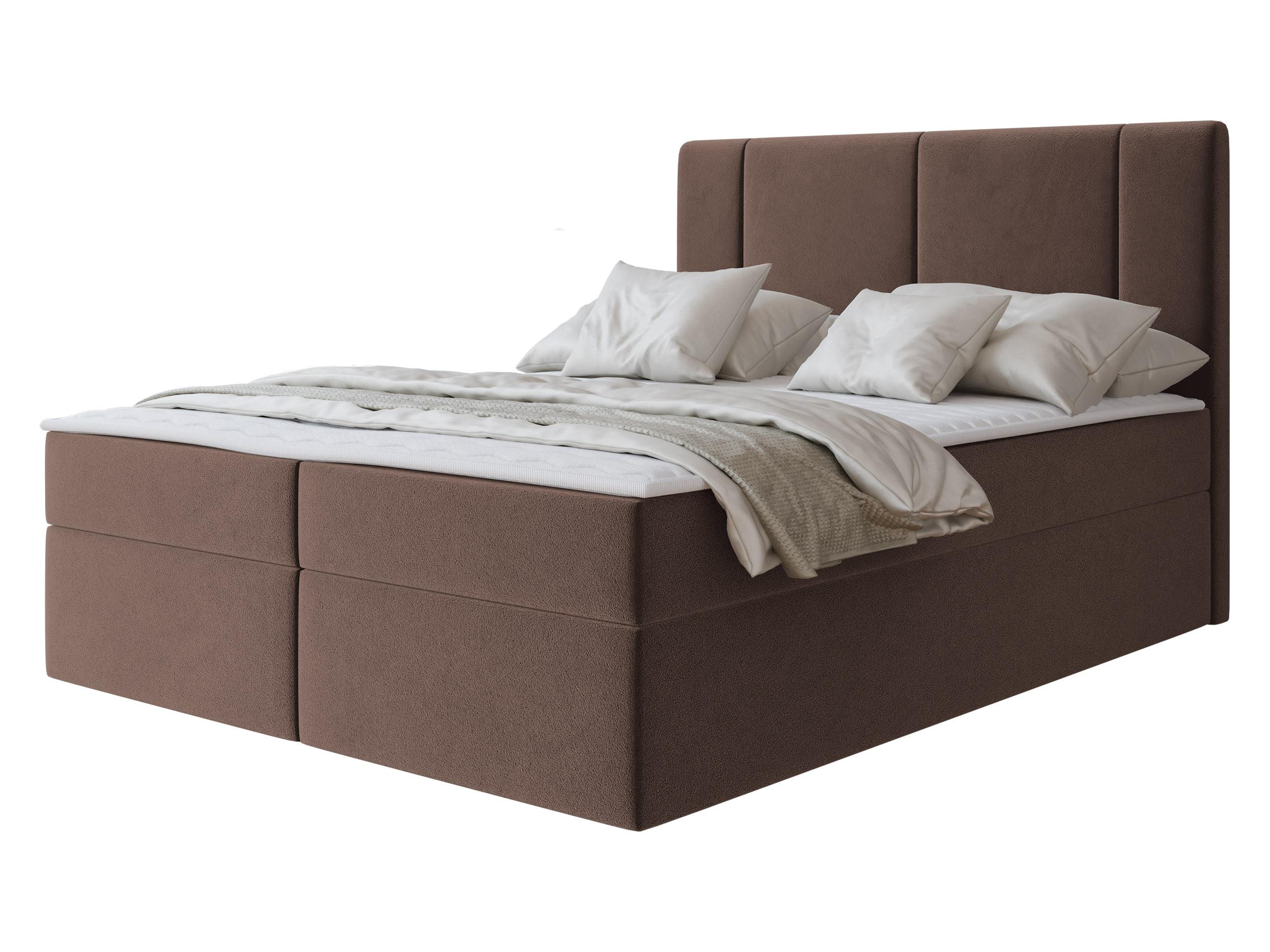 BOXBETT Michelle 160x200 - H3 - Schwarz/Braun, Holzwerkstoff/Kunststoff (160/200cm) - MIRJAN24