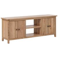TV-MÖBEL Heller Holzfarbton Salton - Hellbraun, Holzwerkstoff (130/50/32cm) - Beliani