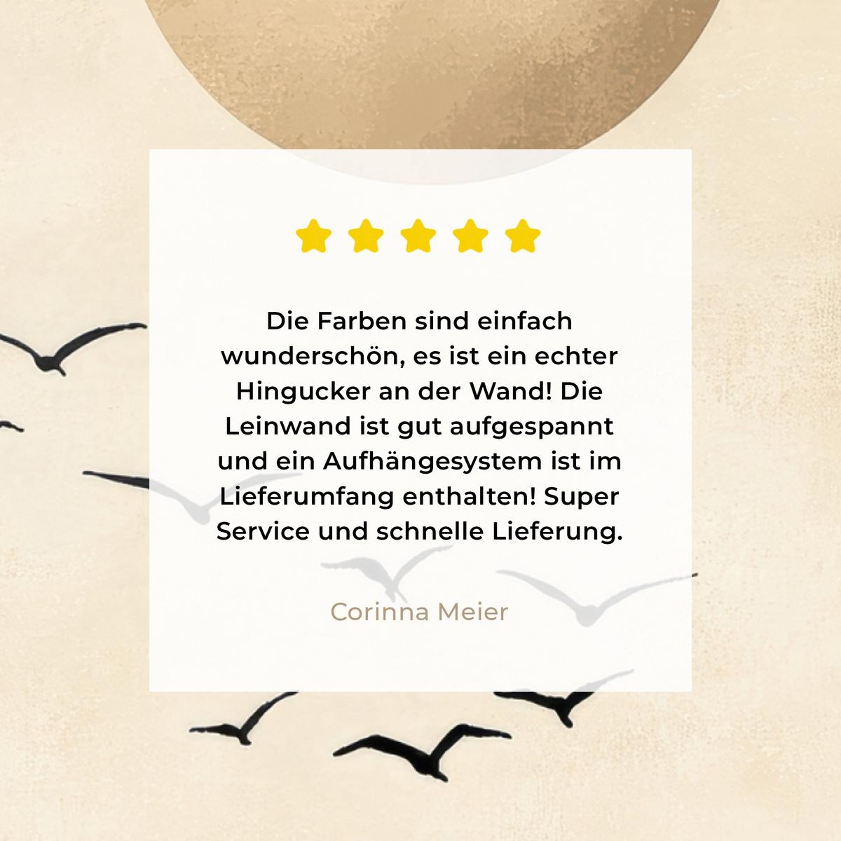 LEINWANDBILD Landschaft - Japandi - Vogel Room Decor 30x40 cm - Beige, Textil (30/40cm) - MuchoWow