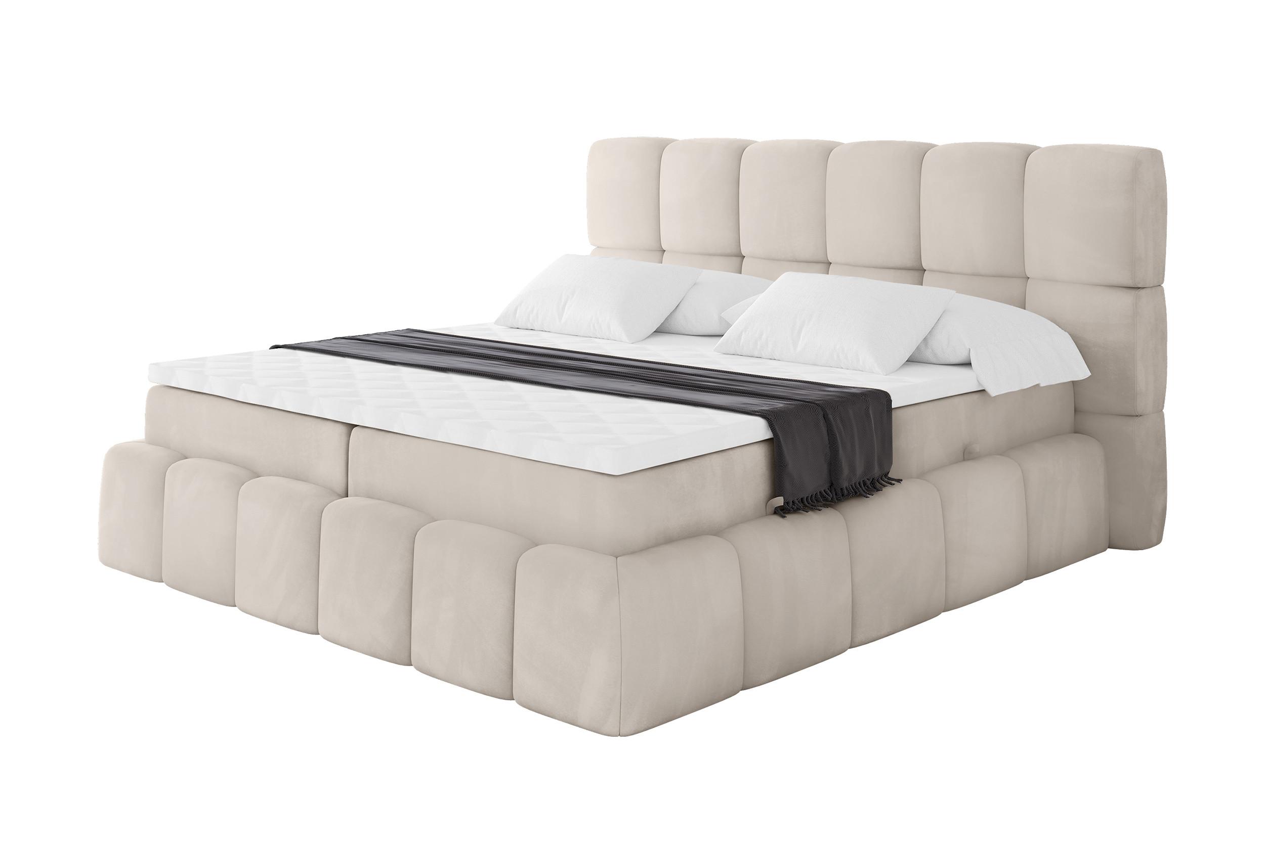 BOXBETT - AURI-H3 - 140x200 Beige Casablanca - Beige, Holzwerkstoff (140/200cm) - ALTDECOR