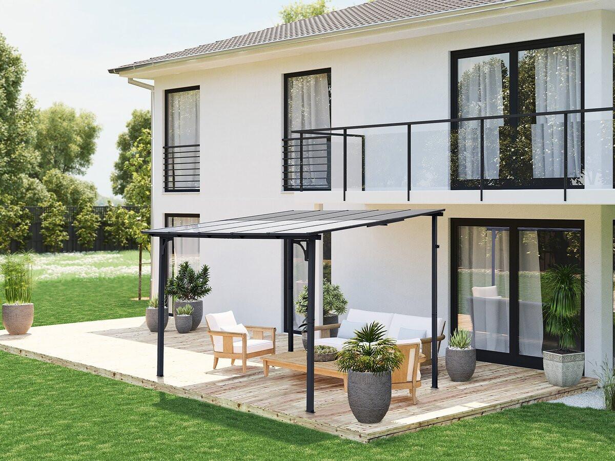 PARTYZELT UND PAVILLON marvin Grau - Grau, Metall (298/243/304cm) - Habitat Garten