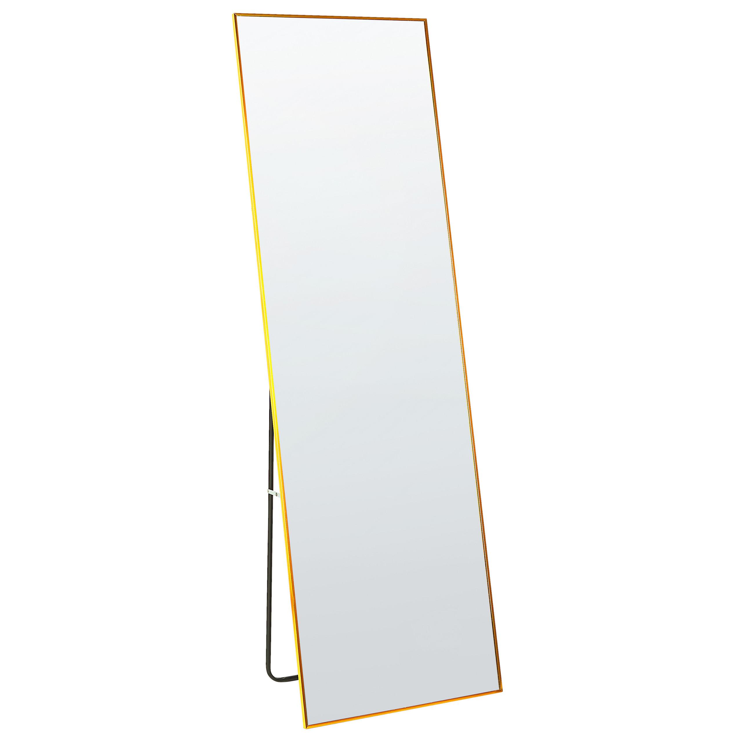 STEHSPIEGEL gold rechteckig 50/156 cm Beauvais - Goldfarben, Metall (7/156/50cm) - Beliani