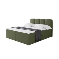 BOXBETT mit Matratze H4 - NINA - 180x200 cm Grün - Dunkelgrün, Holzwerkstoff (180/200cm) - ALTDECOR