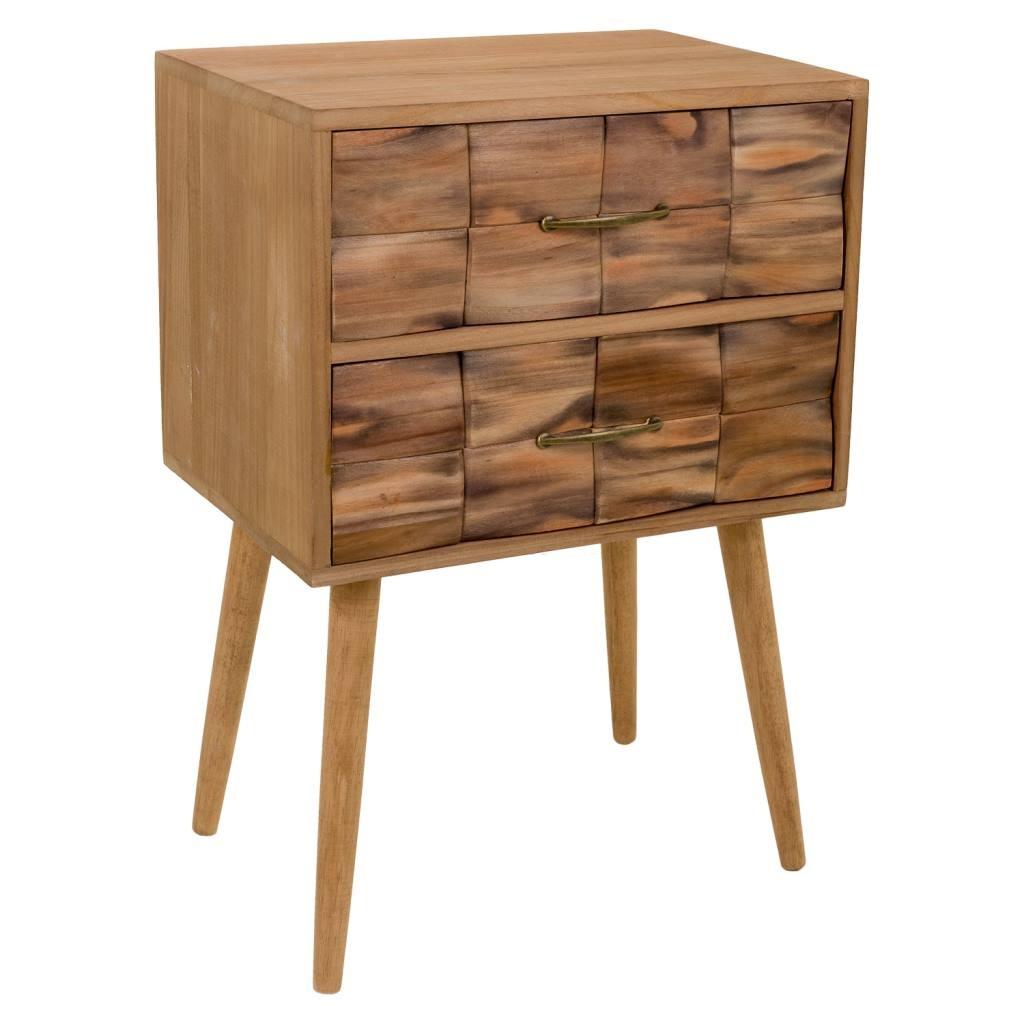 NACHTTISCH aus Holz, braun, 50x38x73cm - Braun, Holz (50/38/73cm) - Wanderlust