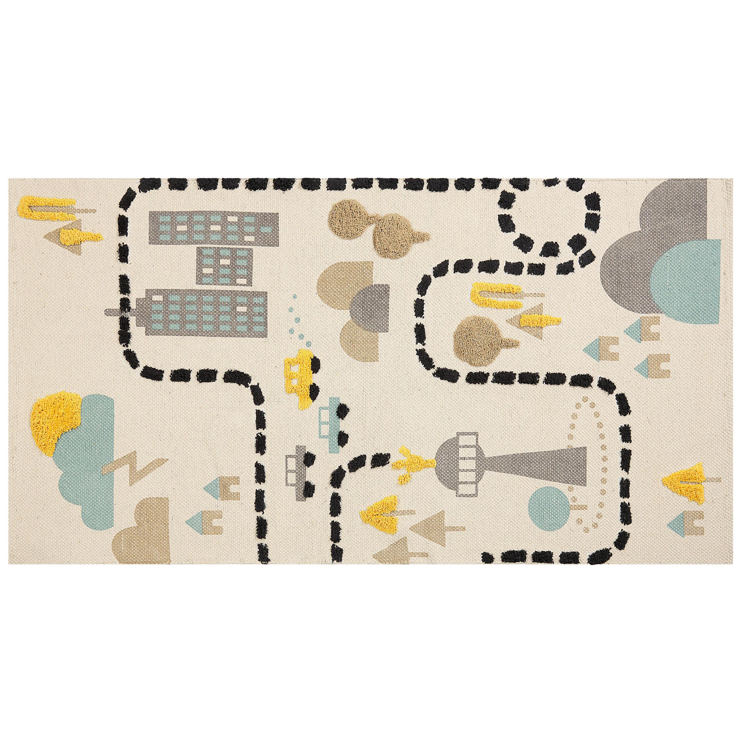 KURZFLOR-KINDERTEPPICH-SAZAK 150/80 cm - Multicolor, Textil (80/150cm) - Beliani