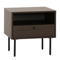 NACHTTISCH rechteckig Dunkelbraun - Dunkelbraun, Holz (50/50/40cm) - MCW
