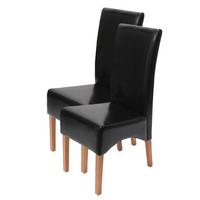 ESSZIMMERSTUHL Schwarz 2er-Set - Schwarz, Holz (44/102/54cm) - MCW