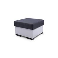 MASSENO Sitzhocker ITERO, Modern Polsterhocker, Fußhocker Grau - Grau, Holzwerkstoff/Textil (60/42/60cm) - MASSENO