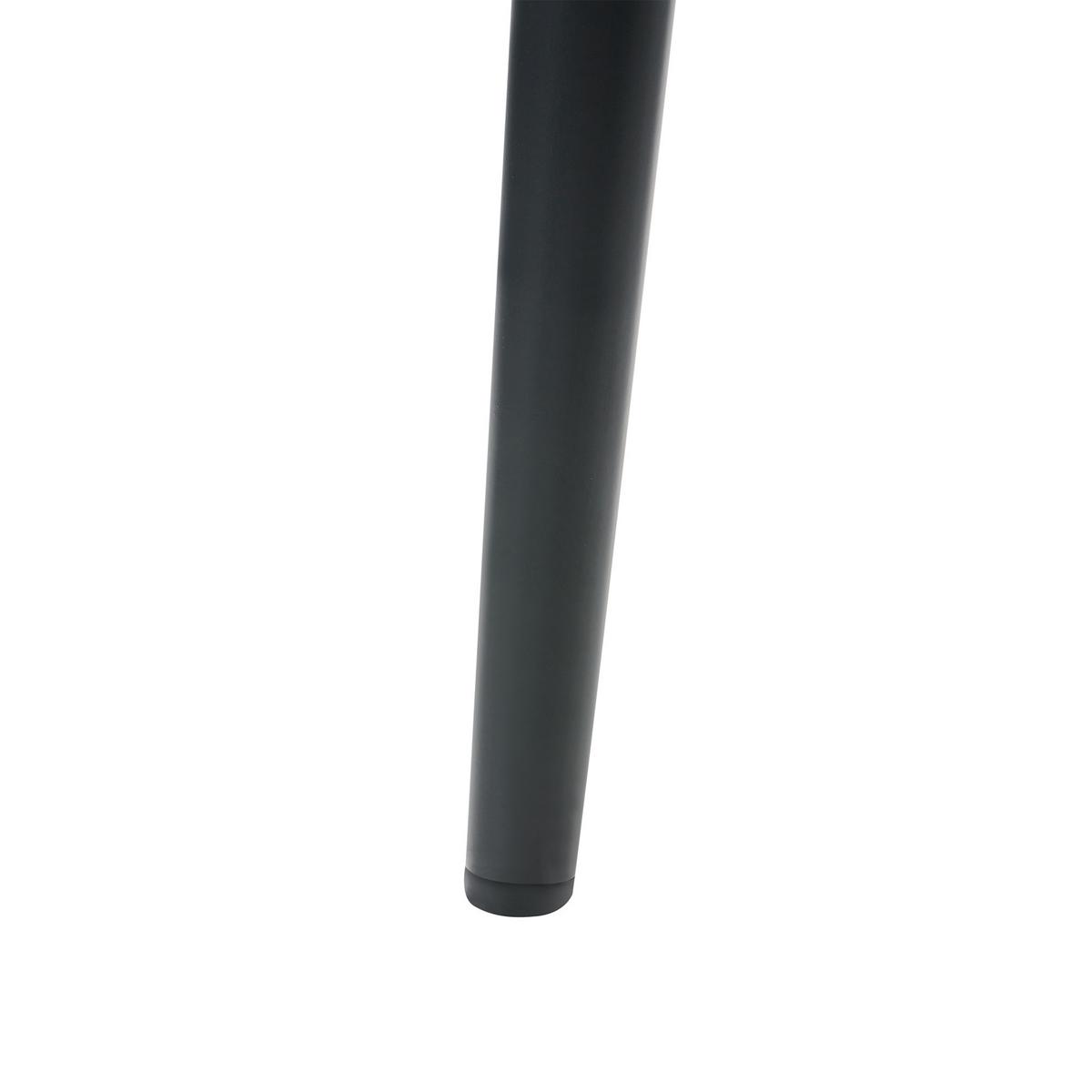 ESSZIMMERSTUHL 2er Set Metall Schwarz Weimar - Creme/Schwarz, Metall (51/83/55cm) - Beliani