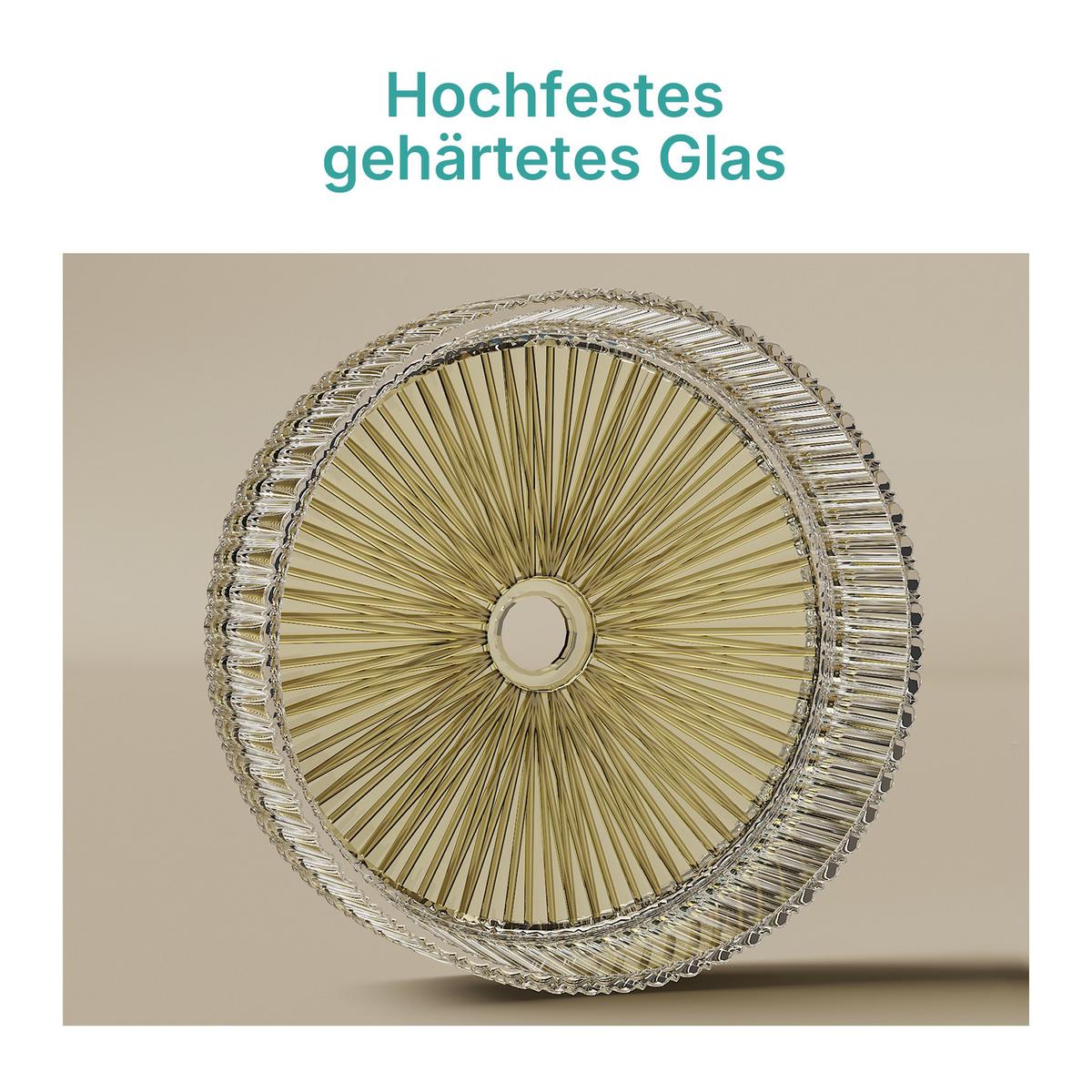 WASCHBECKEN Klarglasspüle Champagner Ø40 / 12 cm - Champagner, Glas (40/12/40cm) - EMKE