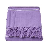 TAGESDECKE Morocco 255/360 cm, Baumwolle gestreift - Violett, Textil (255/360cm) - Homescapes