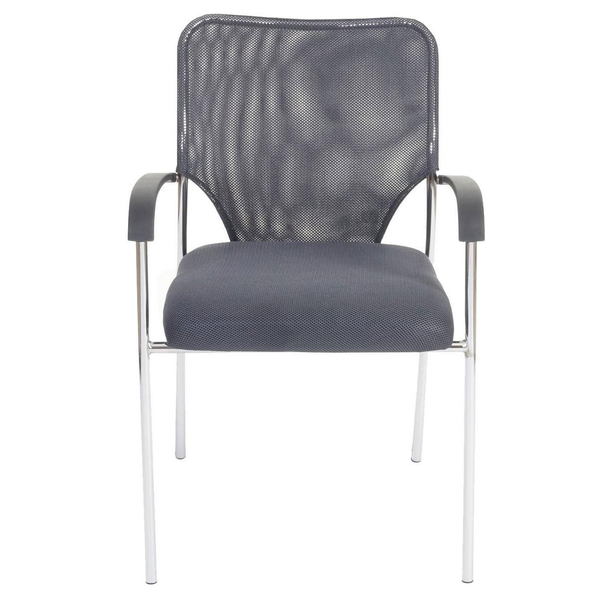 BESUCHERSTUHL 12ER-SET Grau - Grau, Textil (55/83/60cm) - MCW