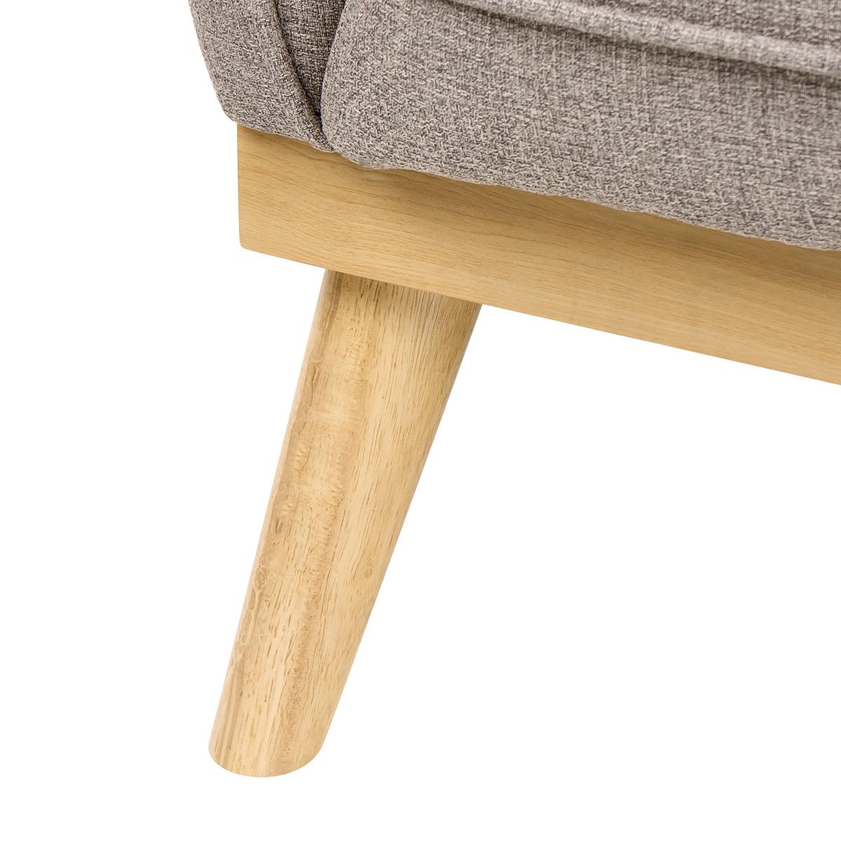 2-SITZER-SOFA Stoff Hellbraun Ljung - Hellbraun, Textil (160/82/82cm) - Beliani
