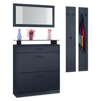 GARDEROBE Enigma Royal Blau - Dunkelblau, Holzwerkstoff (160/180/23cm) - Vladon