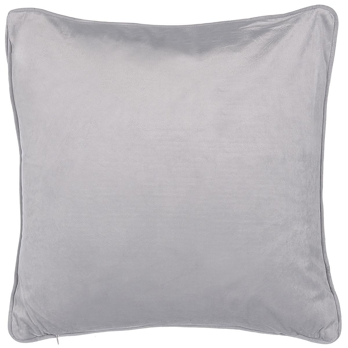 DEKOKISSEN 2er-Set Grau 45/45 cm Motari - Grau, Textil (45/45cm) - Beliani