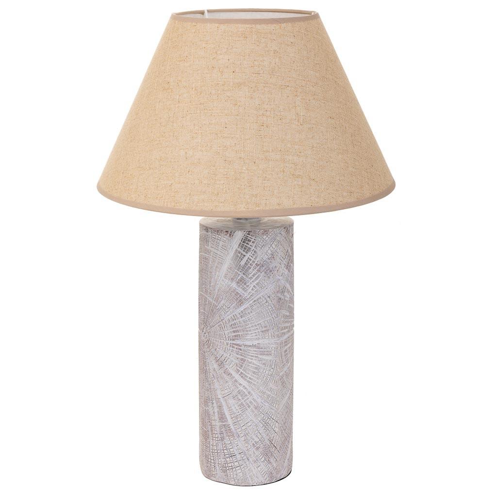 LAMPE aus Polyresin, weiß - Weiß, Stein (14.5/14.5/51cm) - Wanderlust