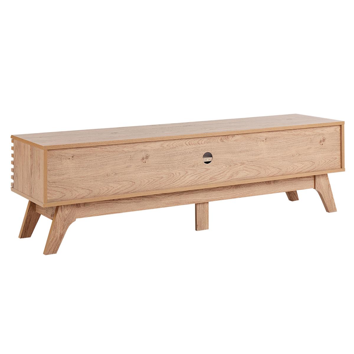 TV-MÖBEL Hellbraun Detroit Ii - Hellbraun, Holzwerkstoff (149/44/36cm) - Beliani