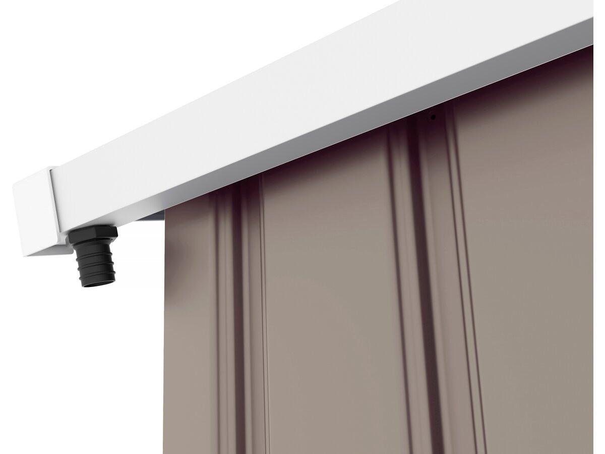 METALL-GARAGE PVC nevada - Hellgrau, Metall (470/310/470cm) - Habitat Garten