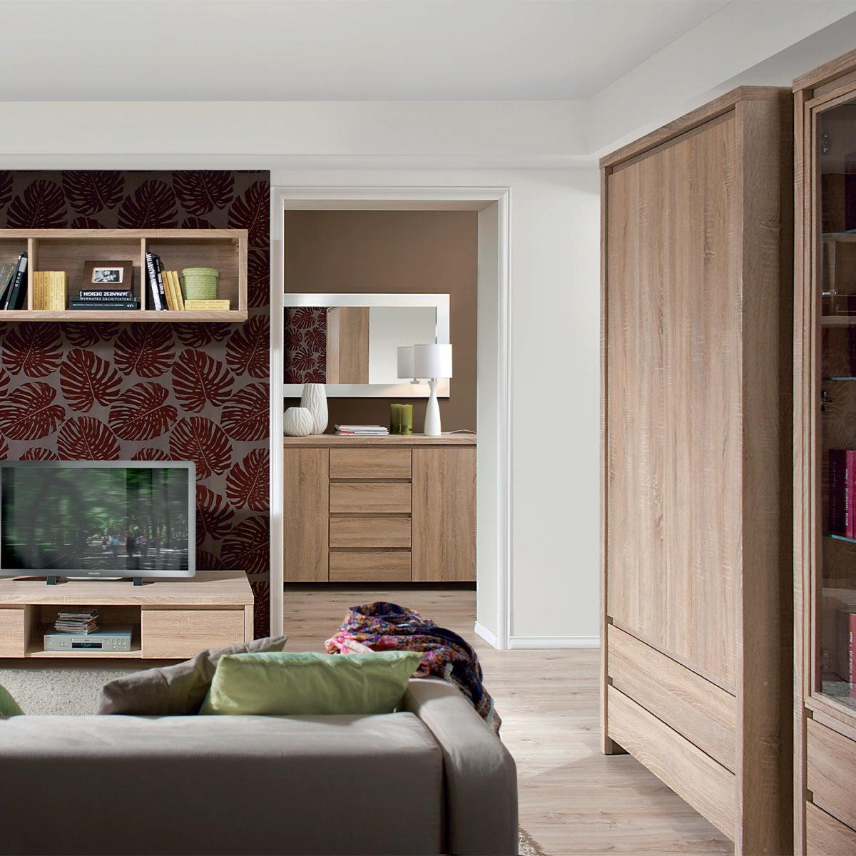 KLEIDERSCHRANK 2 Türen Soren Holz - Braun, Holzwerkstoff (90/200.5/55.5cm) - Petits-meubles