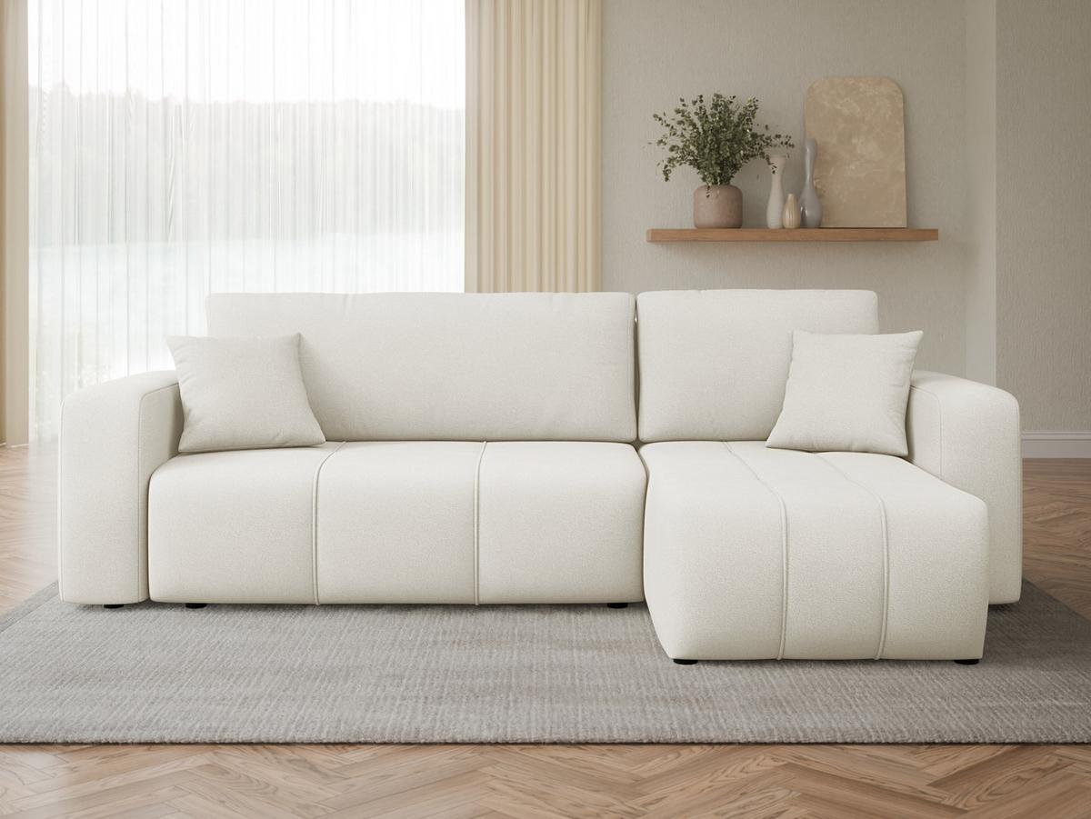 ECKSOFA Furyn - Schwarz/Naturfarben, Holz/Kunststoff (244/145cm) - MIRJAN24