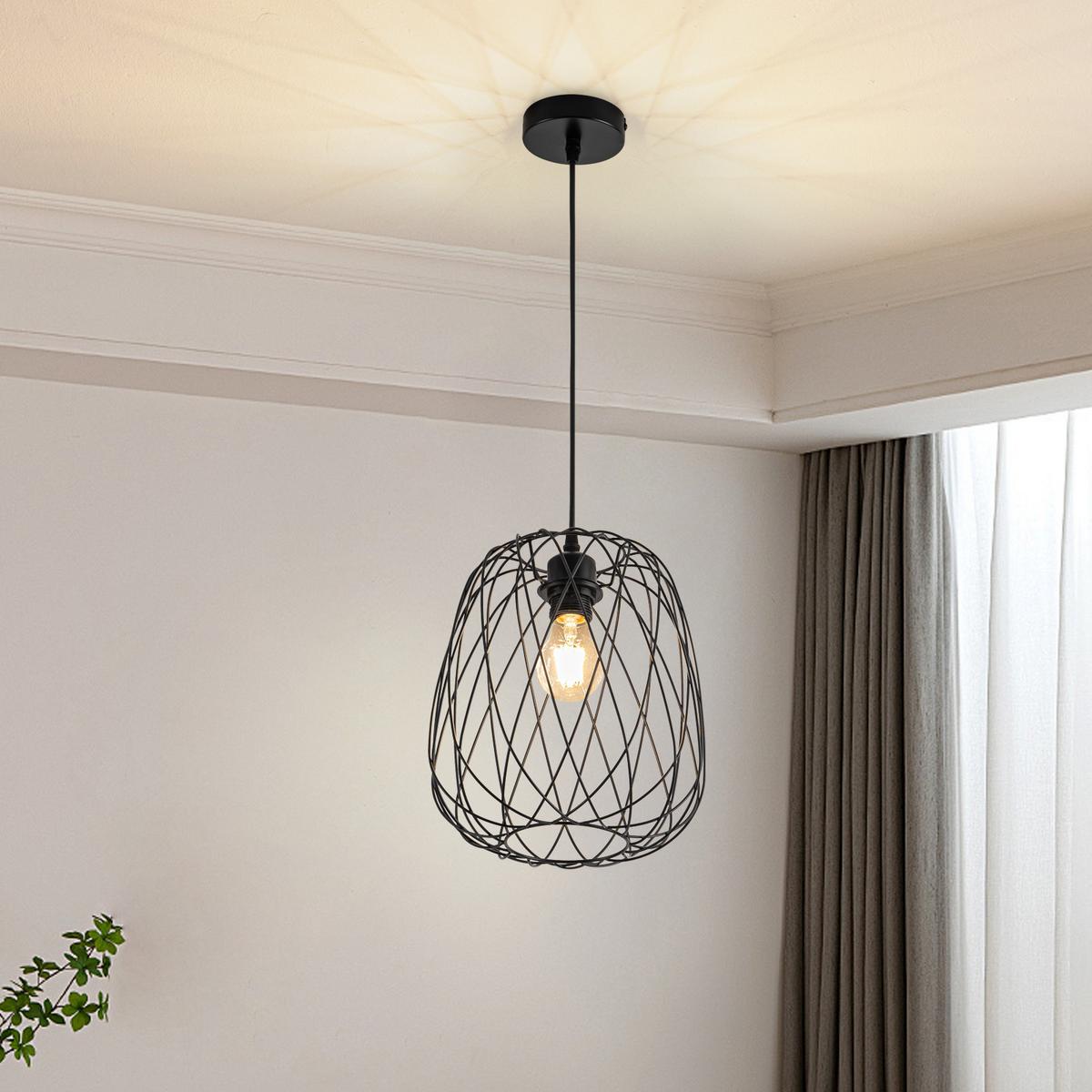 HÄNGELEUCHTE Finnu 25/25/28 cm - Schwarz, Metall (25/25/28cm) - ZMH