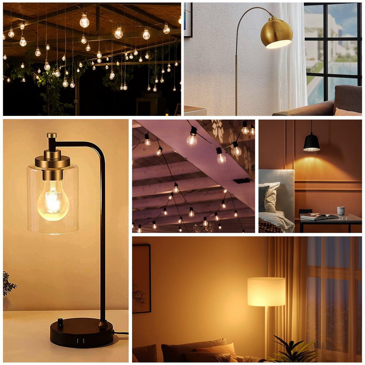 LED-LEUCHTMITTEL Alvira II 10.5/6/6cm(6er-set) - Transparent, Glas (6/6cm) - Nettlife