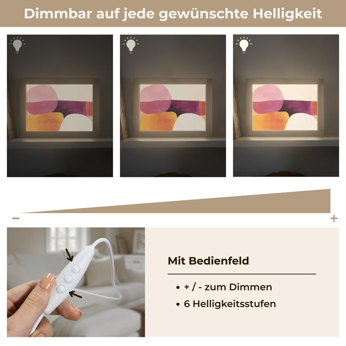 WANDLEUCHTE Formen - Abstrakt - Farbenfroh 20x15 cm - Rosa, Holzwerkstoff (20/15/8cm) - OnlyWow