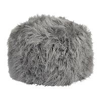 POUF Grau Tukki - Grau, Kunststoff (50/30/50cm) - Beliani