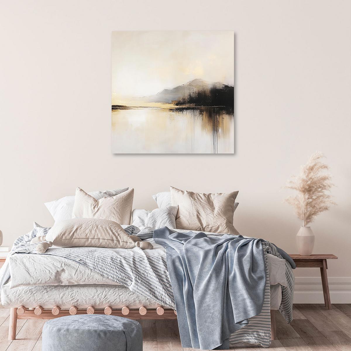 WANDBILD abstraktion in beige - Beige, Textil (60/60cm) - Feeby