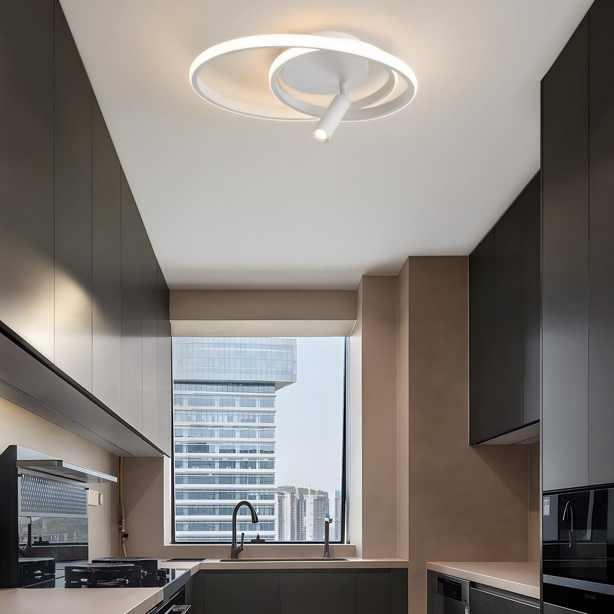 LED-DECKENLEUCHTE Macfarlane 40/40/12.5cm - Weiß, Metall (40/40/12.5cm) - Nettlife