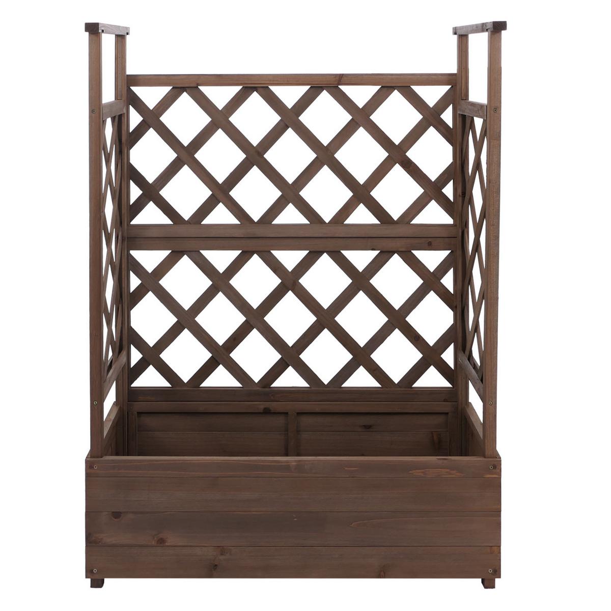 HOCHBEET Dunkelbraun - Dunkelbraun, Holz (85/114/44cm) - MCW