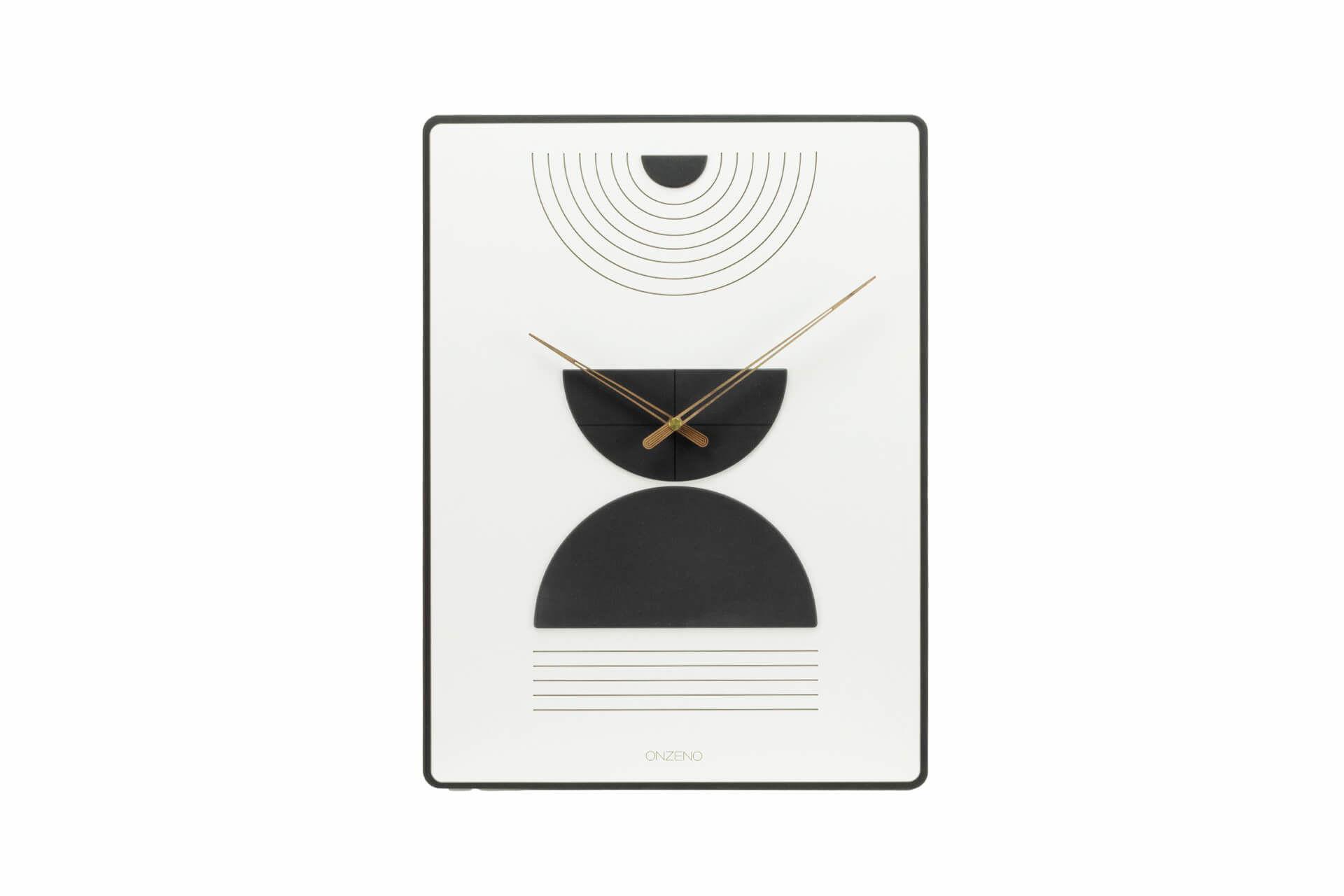 WANDUHR Design 35/60 cm - Weiß, Holzwerkstoff (3.6/60/1cm) - ONZENO