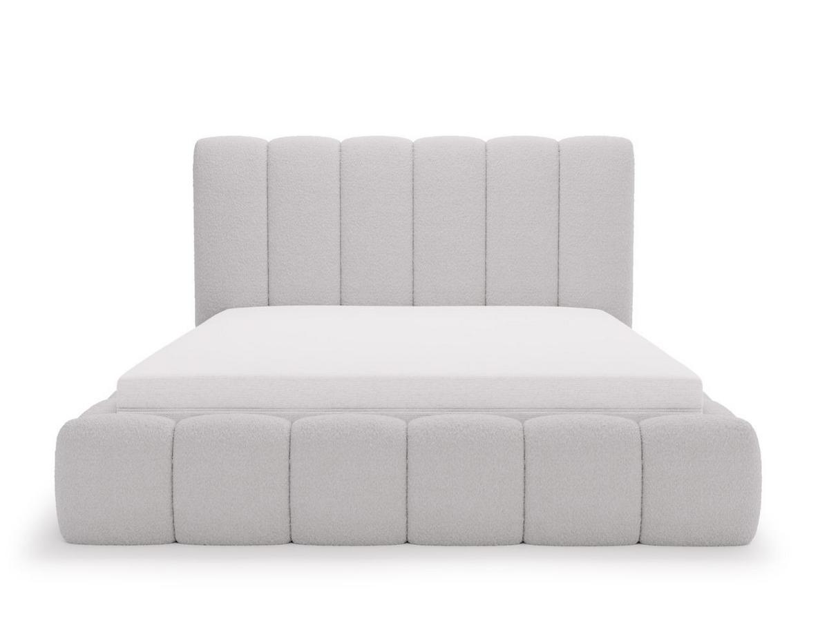 POLSTERBETT Imperial 200x200 Bouclé-Stoff Hellgrau - Hellgrau, Textil (200/200cm) - Graingold