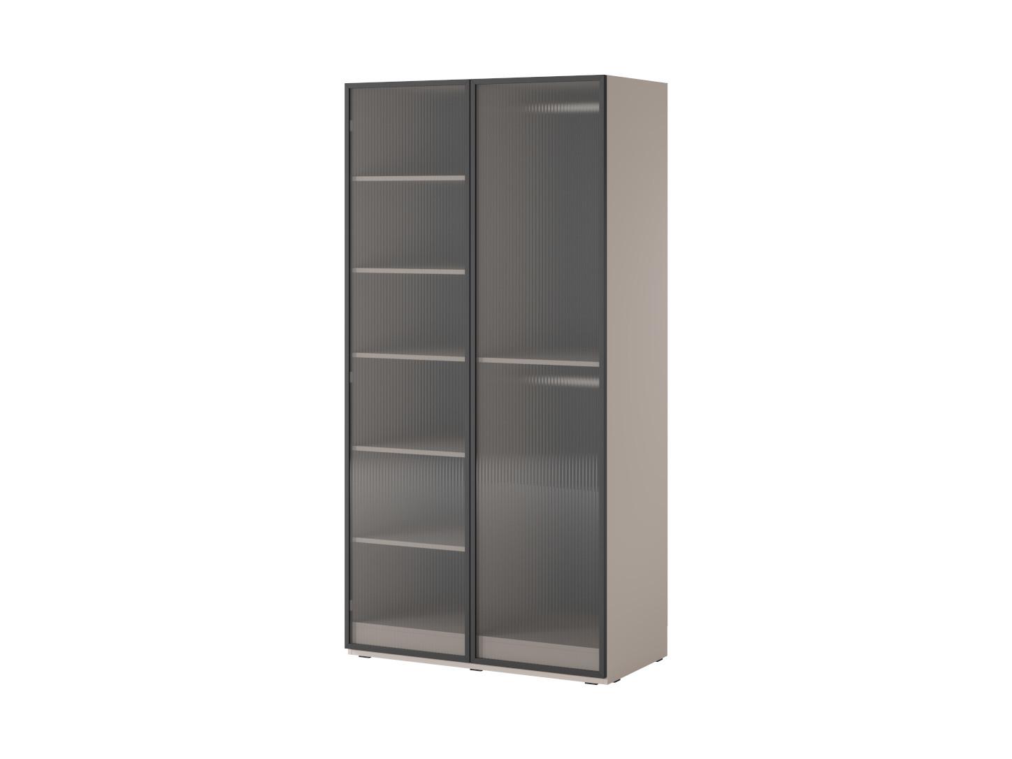 DREHTÜRENSCHRANK ATELIO 101/200/51 cm Modern Kleiderschrank 2-türig Kaschmir - Kaschmir, Holzwerkstoff (101/200/51cm) - MASSENO
