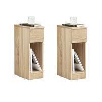 NACHTTISCH Natur - Naturfarben, Holzwerkstoff (20/60/35cm) - SoBuy