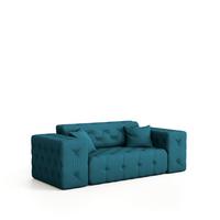 SOFA 2-sitzer Chantal - Blau, Holzwerkstoff/Textil (186/78/96cm) - Fun Möbel