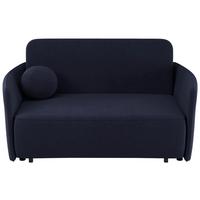 SCHLAFSOFA Paxi 165 cm - Schwarz/Dunkelblau, Textil/Metall (165/84/106cm) - Selsey