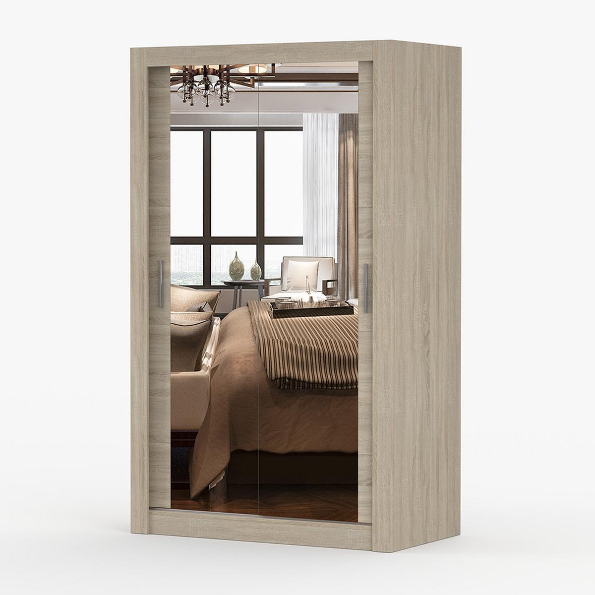 KLEIDERSCHRANK Milan 120 cm, 120/215/64, 2-türig, Sonoma-Eiche - Sonoma Eiche, Holzwerkstoff (120/215/64cm) - imoebel24