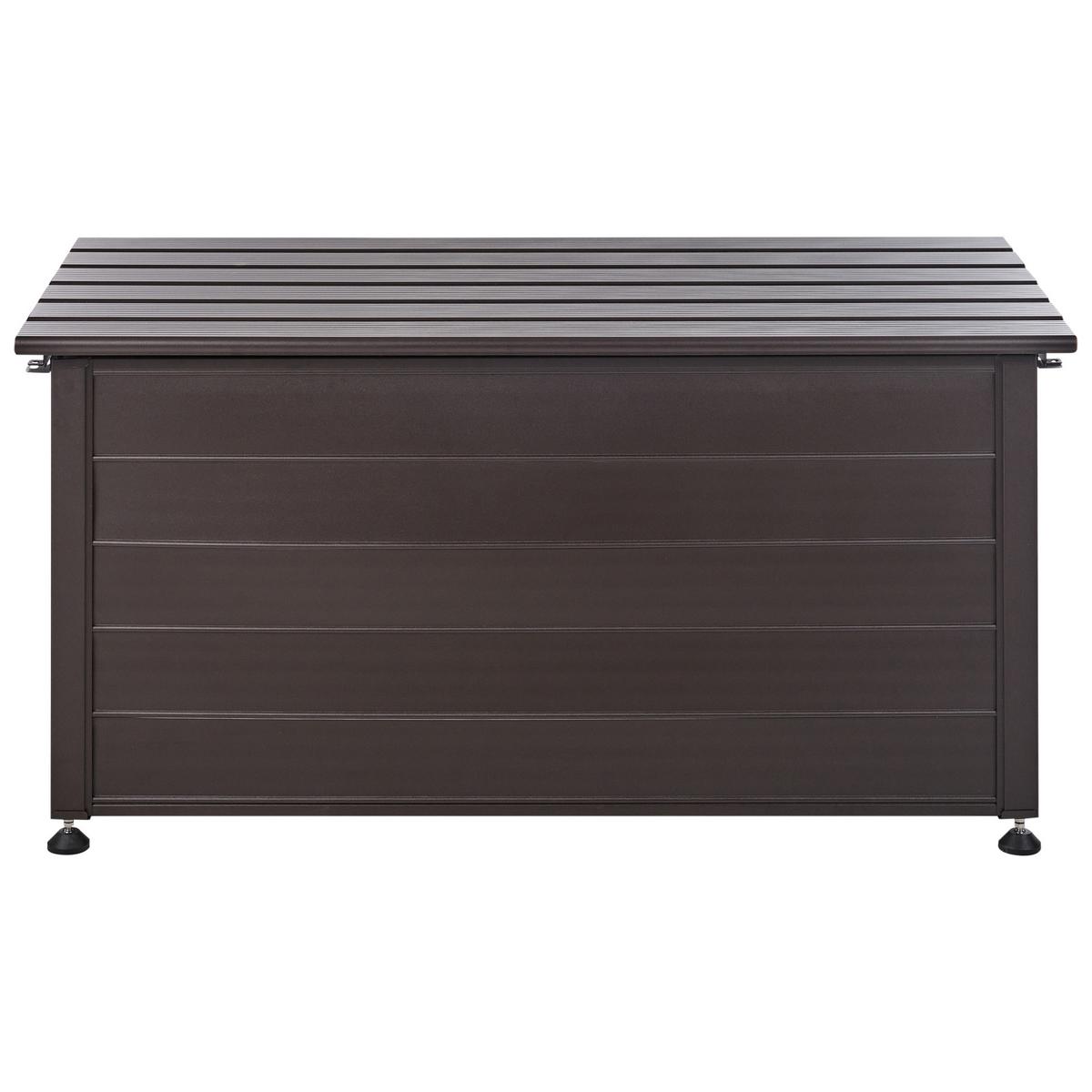 AUFBEWAHRUNGSBOX Braun Campalto - Braun, Metall (123/60/60cm) - Beliani