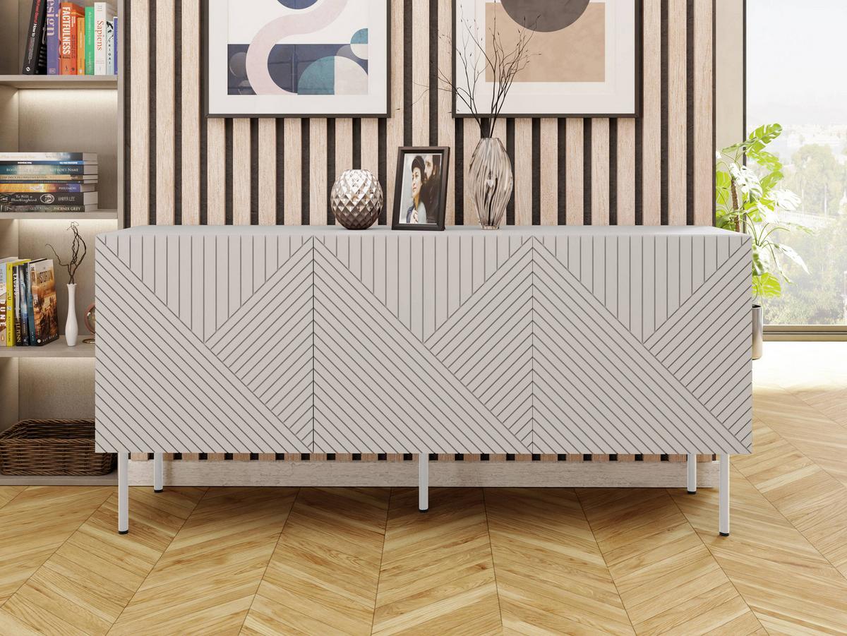 SIDEBOARD Art Deco Cashmere 3D 150 - Kaschmir, Holzwerkstoff/Metall (150/70/42cm) - MIRJAN24