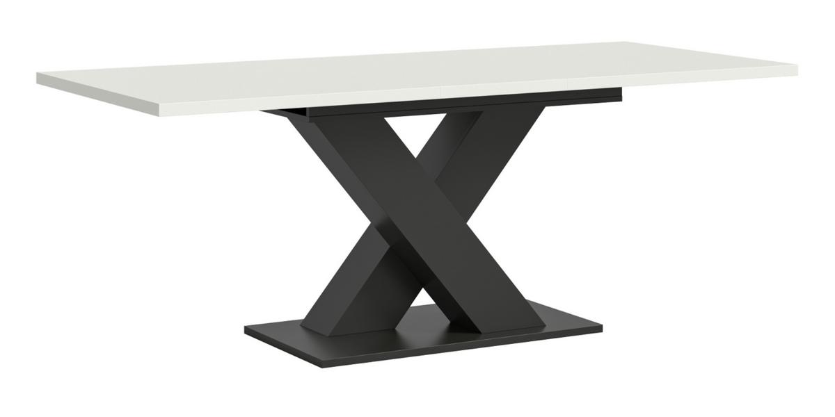ESSTISCH weiß, grau 150 - 190 cm, Küchentisch ausziehbar - Weiß/Grau, Holz/Holzwerkstoff (150/90/76cm) - Inn.Furn