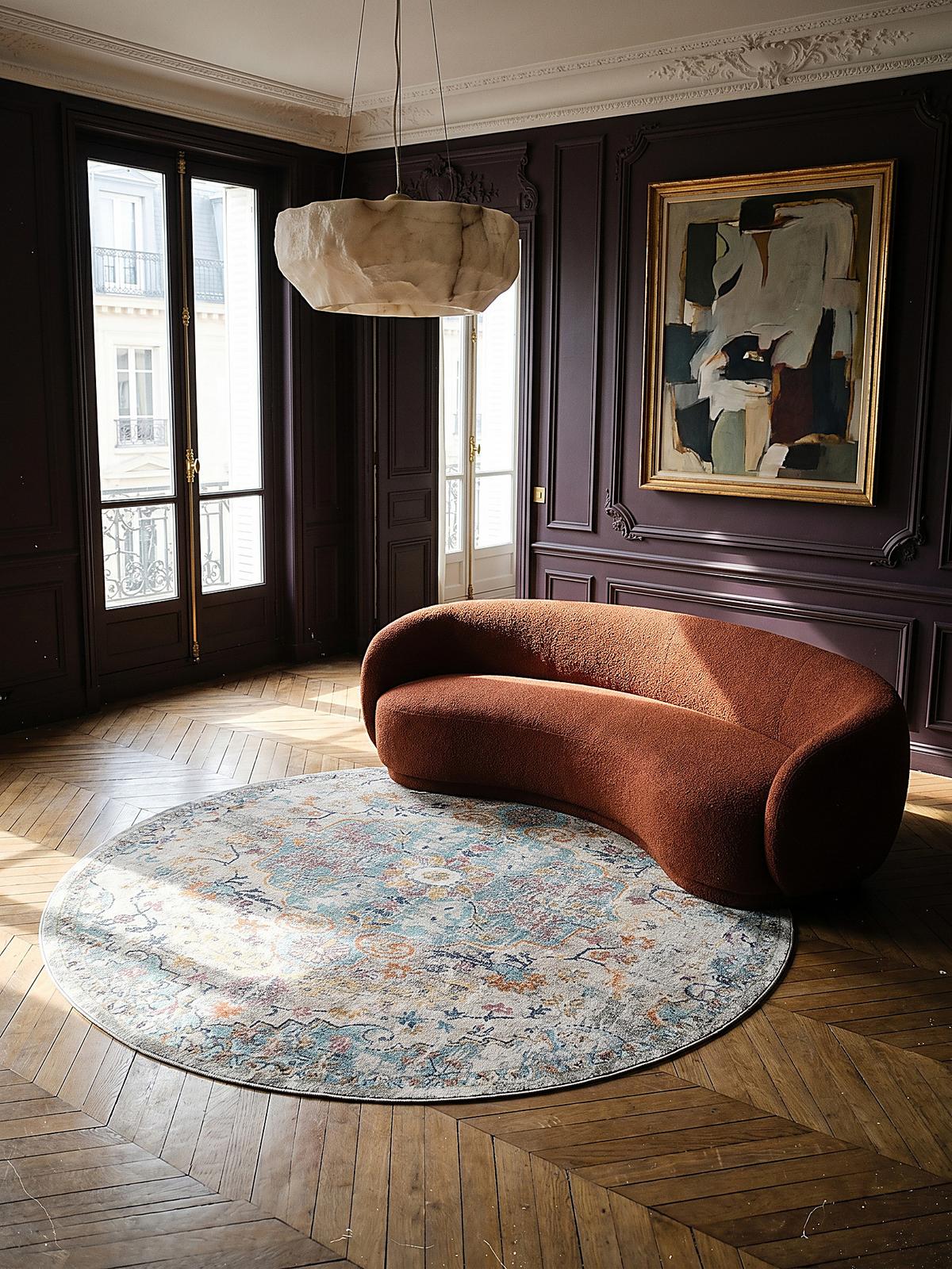 TEPPICH Outdoor Orientalisch LIMMAT Polypropylen Mehrfarbig 120 x 120 cm - Multicolor, Textil (120/120cm) - KADIMA DESIGN