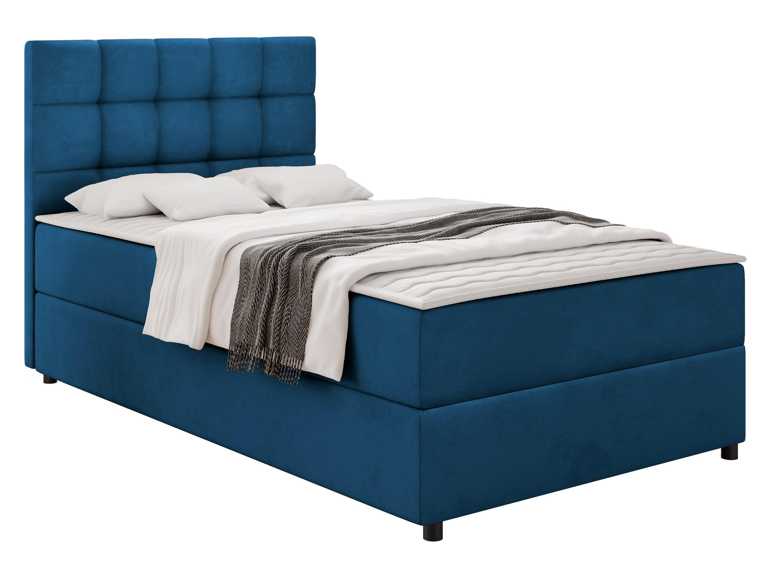 BOXBETT Lind - H3 - Blau/Schwarz, Holz/Holzwerkstoff (90/200cm) - MIRJAN24