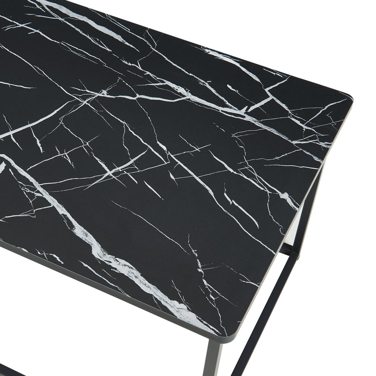 COUCHTISCH Raukurg 120/60/44 cm - Schwarz, Holzwerkstoff/Metall (60/120/44cm) - [en.casa]