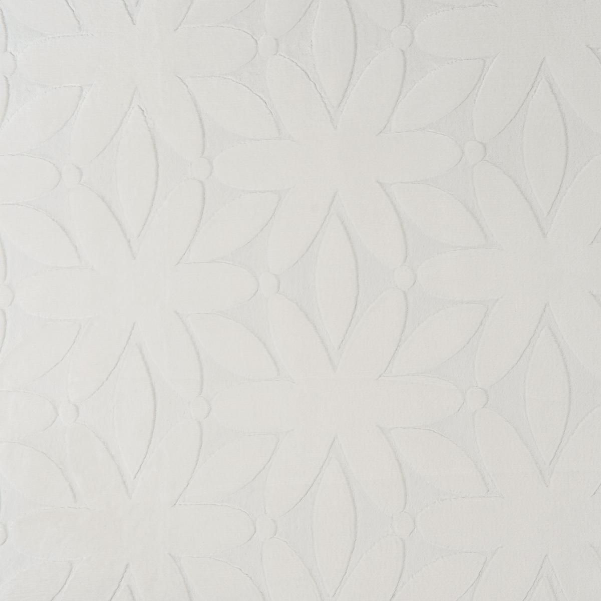 TEPPICH Cremeweiß 160/160 cm Hood - Creme/Weiß, Textil (160/160cm) - Beliani