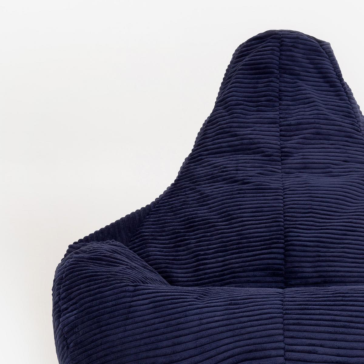 SITZSACK Dalton mit Hocker - Dunkelblau, Textil (82/76/82cm) - icon