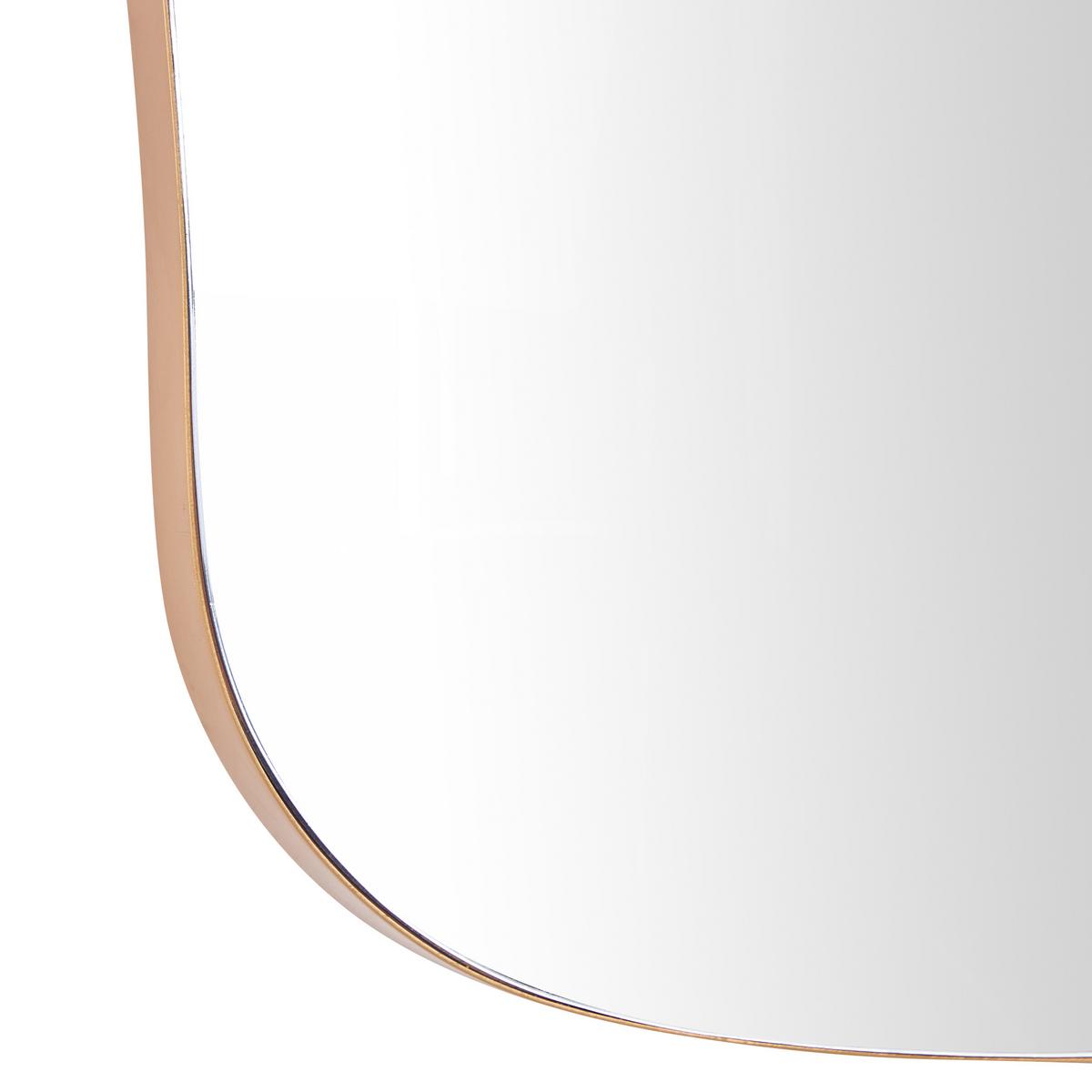 WANDSPIEGEL Metall gold asymmetrisch 70/92 cm Puteaux - Goldfarben, Metall (70/92/3cm) - Beliani